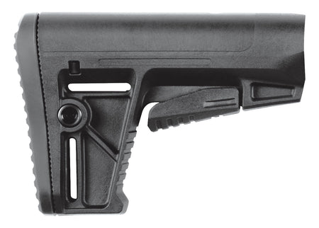 Kriss USA DS150 Black Synthetic AR-15 Stock with QD Sockets for Mil-Spec Tube