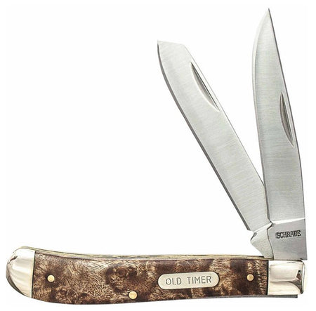 Old Timer 94OTW 3 7/8in Gunstock Trap Ironwood Handle Folding Knife