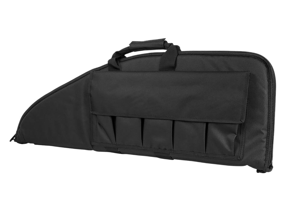 NcStar VISM Rifle Case 36 Inch Black Metal Double Zippers Carry Handle Foam Padded