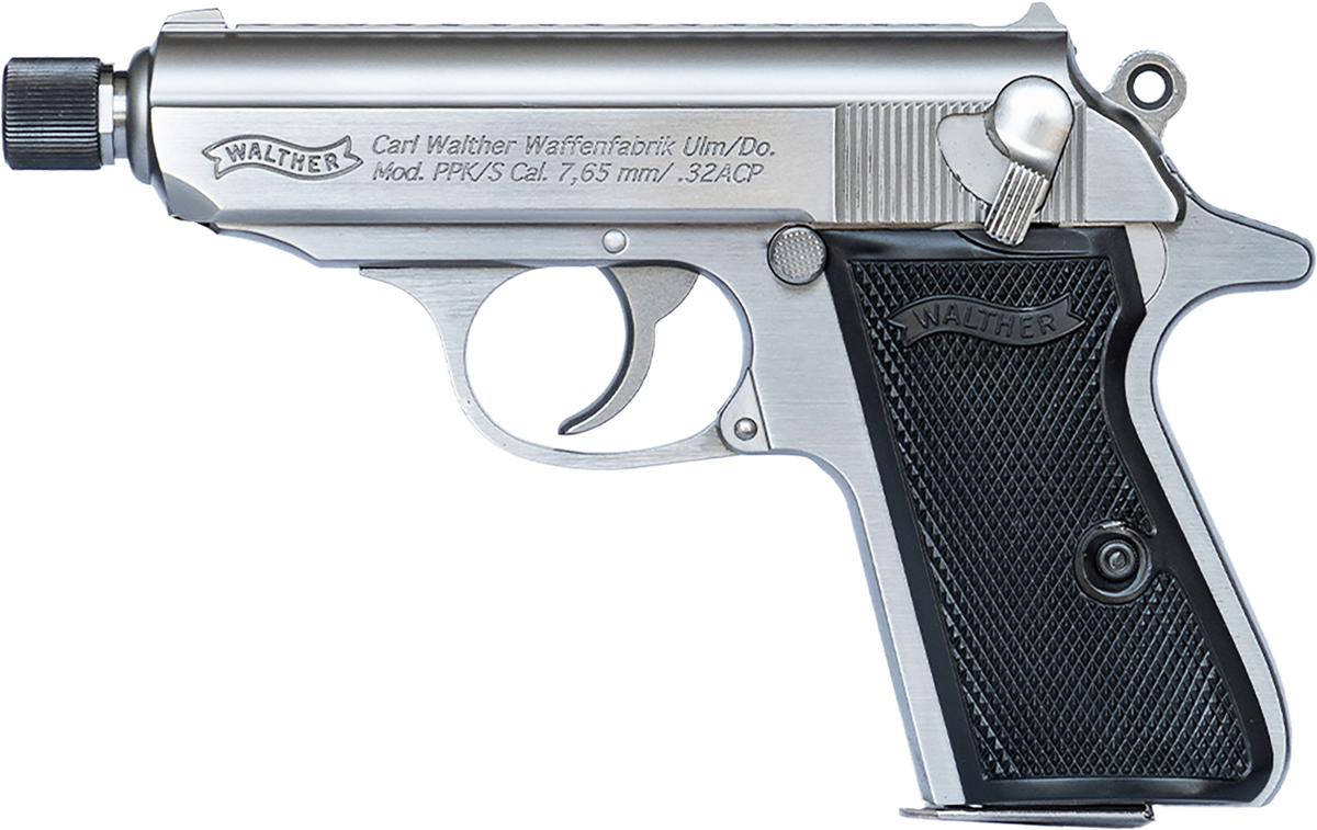 Walther Arms PPK/S 32 ACP 7+1 3.30" Stainless Steel