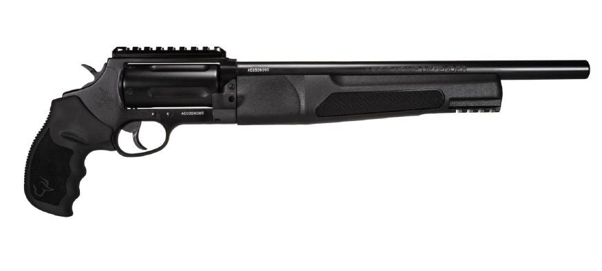 Taurus 2JHD441013MAG Judge Home Defender Medium Frame 45 Colt (LC)/410 Mag 5rd, 13" Matte Black Steel Barrel, Cylinder & Frame w/Picatinny Rail, Black Rubber Grip, Exposed Hammer