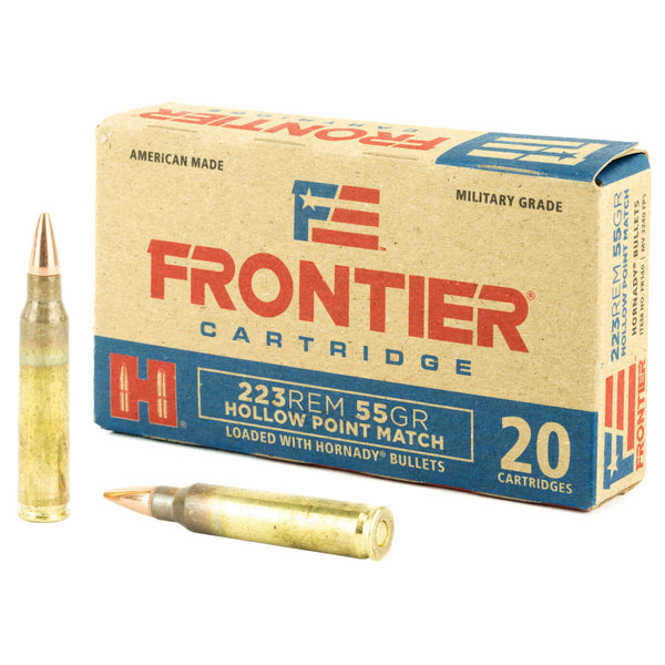 Hornady Frontier Rifle Ammo 223 Rem. 55 gr. HP Match 20 rd.