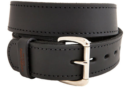 VersaCarry Double Ply Leather Belt 40 Inch 1.5 Inch Wide Heavy Duty Black