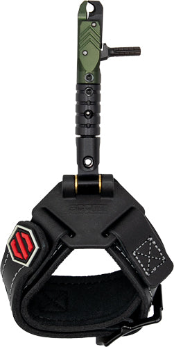 Scott RTS Little Goose Single Jaw Archery Release Black Leather Buckle Strap