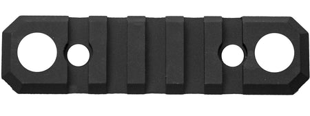 GrovTec GTSW231 3.1" 5-Slot KeyMod Picatinny Rail with Push Button Bases Black Anodized