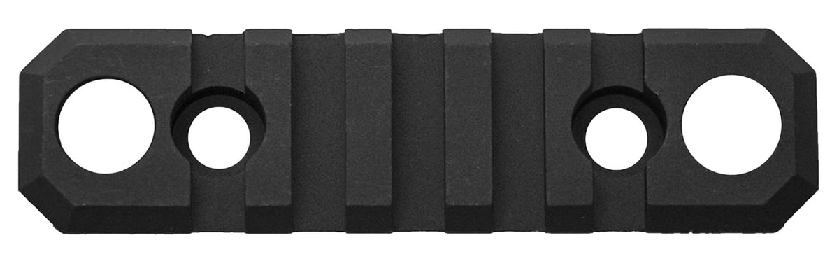 GrovTec GTSW241 M-Lok Picatinny Rail 3.1 Inch 5 Slot Push Button Bases Black Hard Anodized