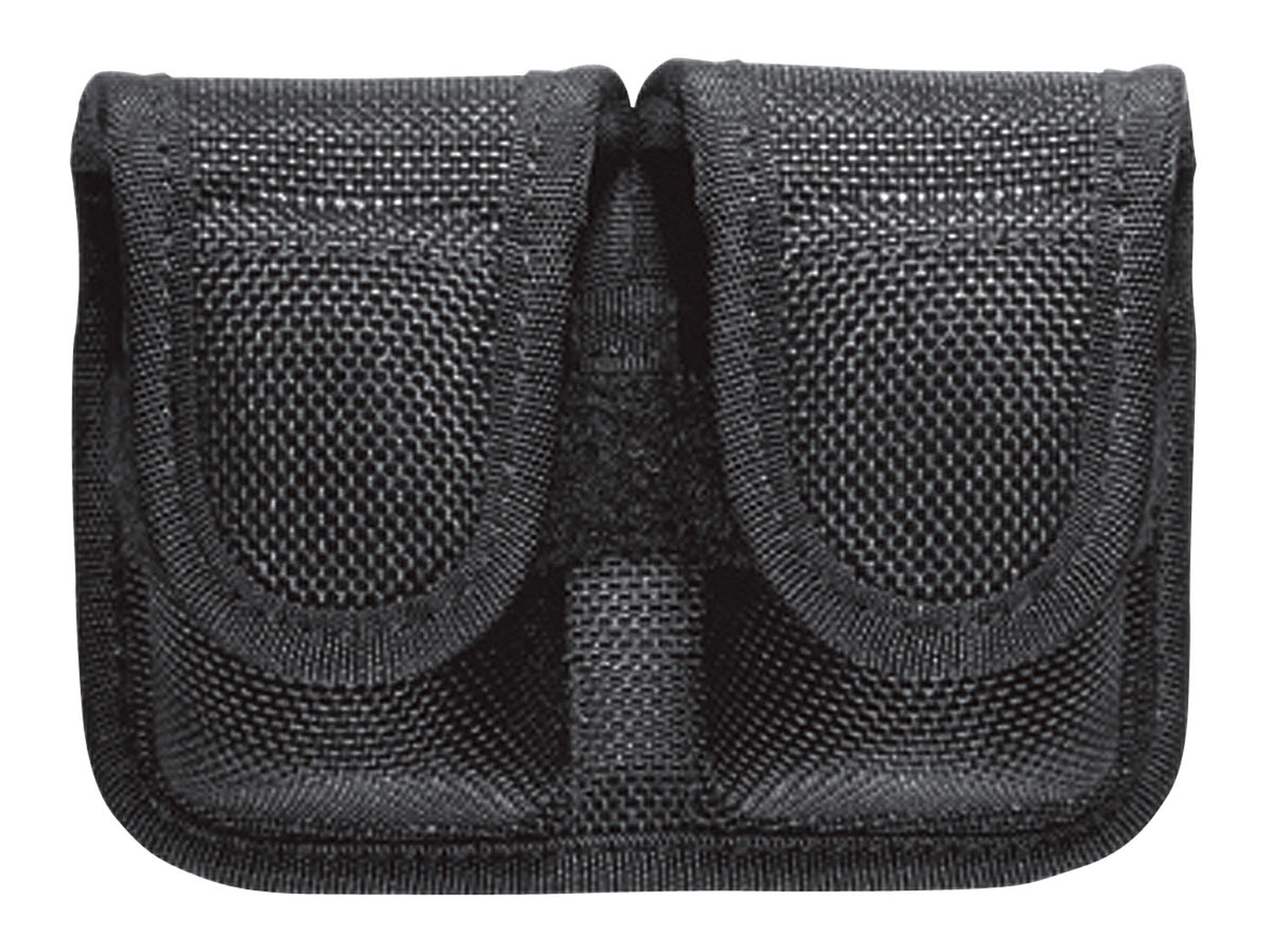 Bianchi 17400 Double Speedloader Belt Pouch Black AccuMold Hook & Loop .38/.357