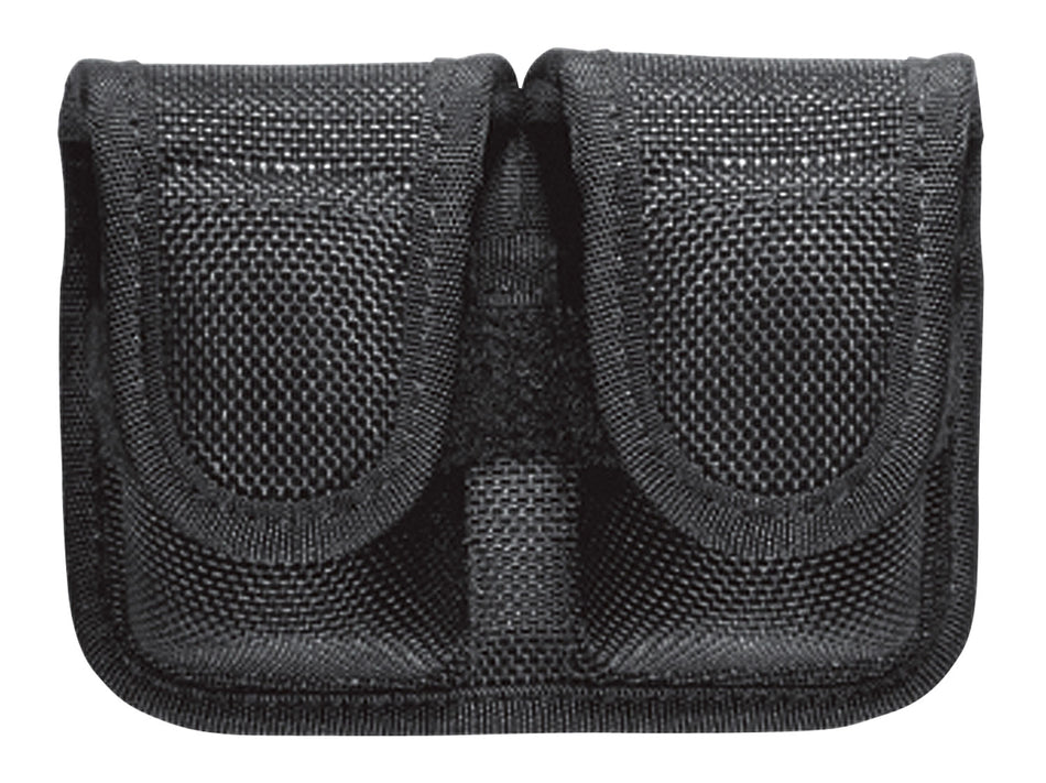 Bianchi 17400 Double Speedloader Belt Pouch Black AccuMold Hook & Loop .38/.357