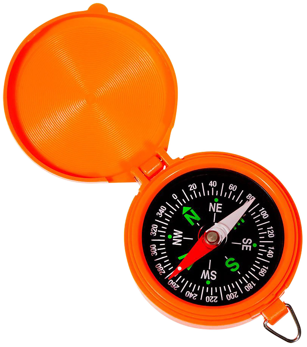 Allen Hi-Vis Orange Pocket Compass Luminous Dial Lid Included