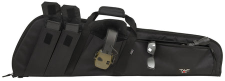 Tac Six Wedge Tactical Rifle Case 41 Inch Endura Black Soft Knit Lined