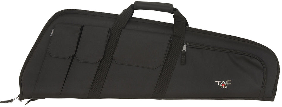 Tac Six Wedge Tactical Rifle Case 32 Inch Endura Black Soft Knit Lined