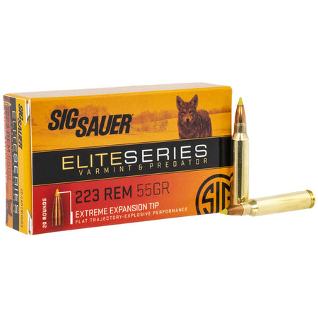 Sig Sauer Elite Hunting Varmint & Predator Extreme Expansion Tip 55 Grain .223 Remington 3340 fps
