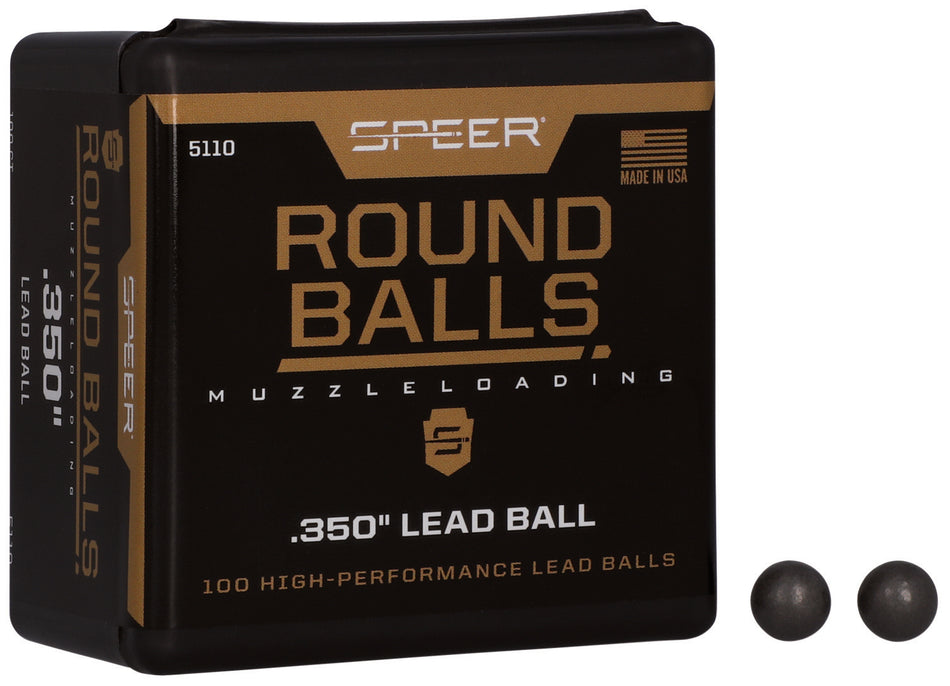 Speer Lead Round Ball 36 Cal 64gr Black Powder Projectiles 100/Box