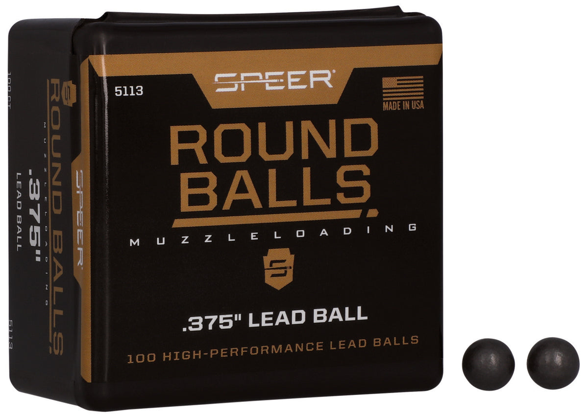 Speer Lead Round Ball 36 Cal 79gr Black Powder Projectiles 100/Box