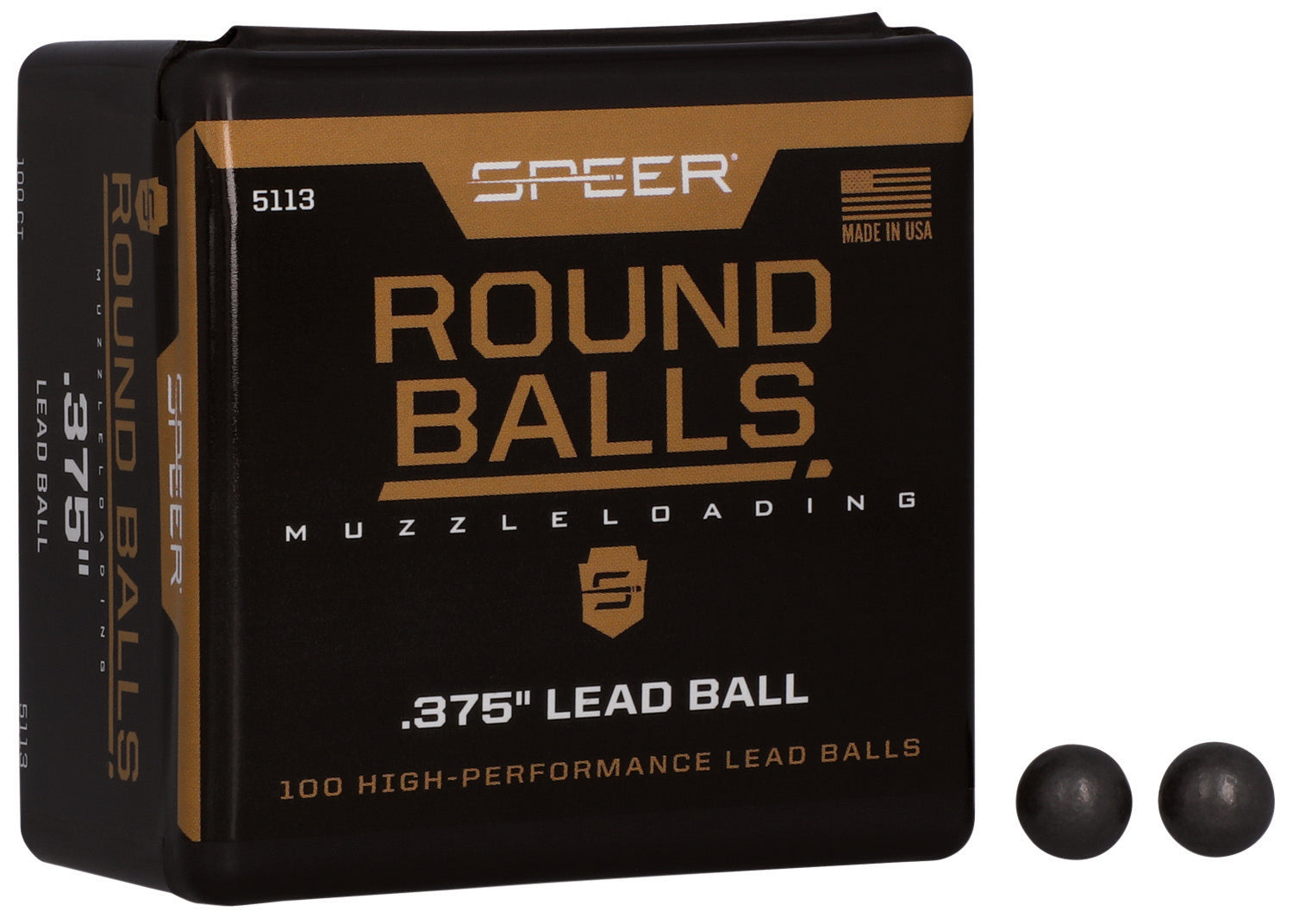 Speer Lead Round Ball 36 Cal 79gr Black Powder Projectiles 100/Box