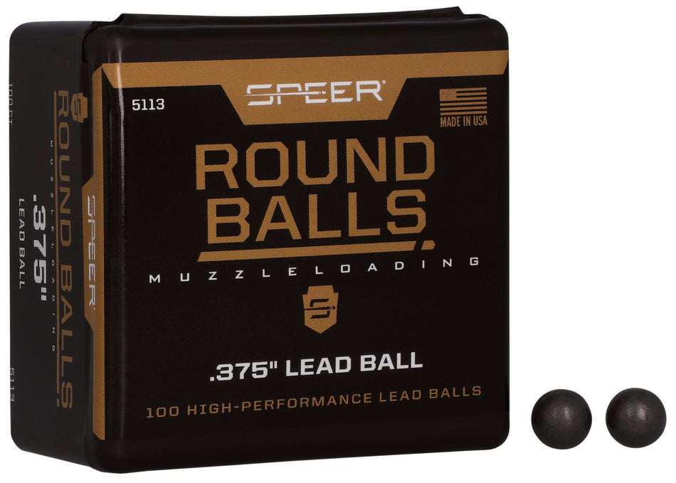 Speer Lead Round Ball 36 Cal 79gr Black Powder Projectiles 100/Box