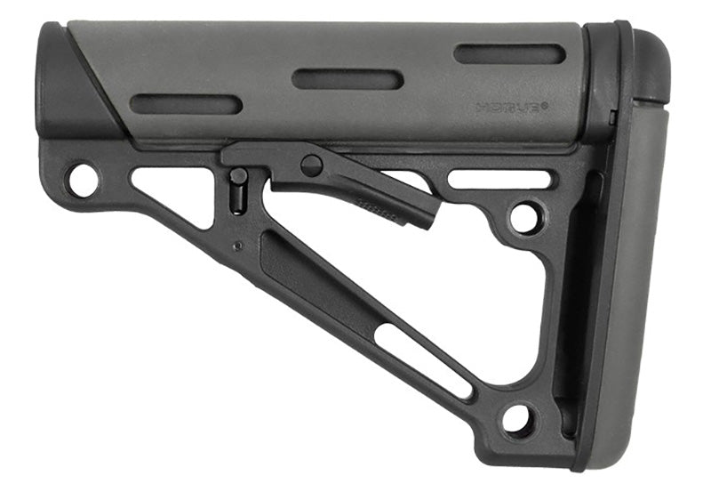 AR-15 M-16 Collapsible Buttstock Commercial Buffer Tube Fit - Slate Grey