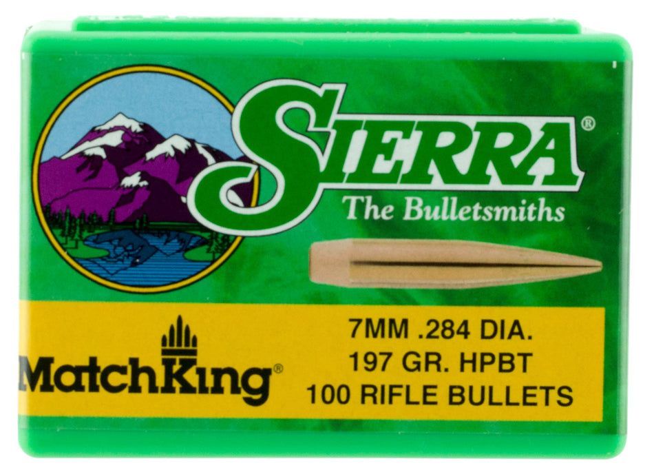 Sierra 1997 MatchKing 7mm 197gr Hollow Point Boat Tail Bullets 100/Box