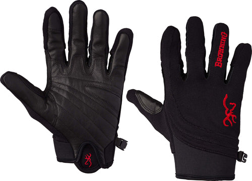 Browning Ace Gloves for Shooting Medium Black & Red