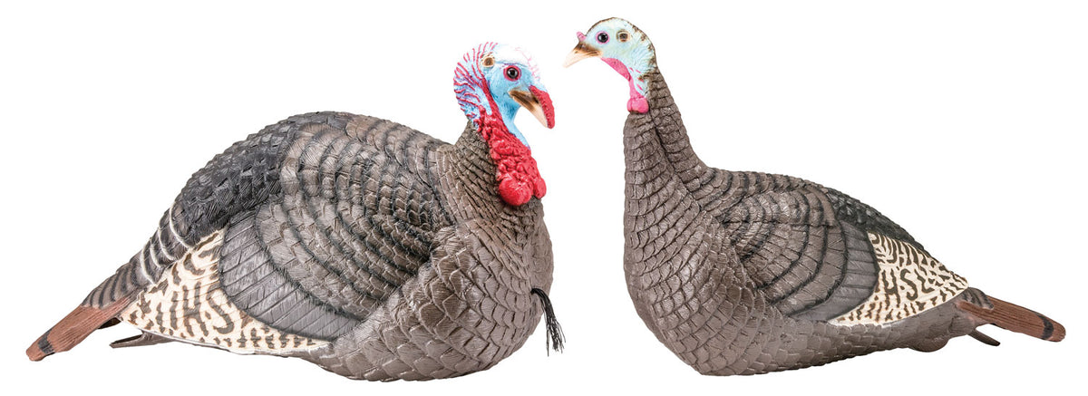 HS Strut 100005 Strut-Lite Jake & Hen Turkey Decoy Set Multi Color
