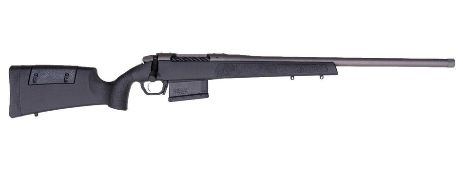 Weatherby 3WR0425RWR0T 307 Range SF 25 WBY RPM 5+1 20" Tungsten Cerakote Heavy Threaded Barrel, Tungsten Cerakote Steel Drilled & Tapped Receiver, Black Adj Cheek Piece & LOP Synthetic Stock, Right Ha