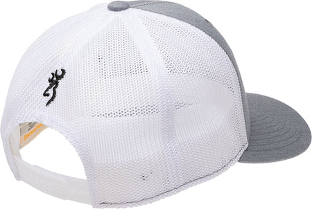 Browning Gray Mustang 110 Mesh Snapback Rec Flag Patch Cap
