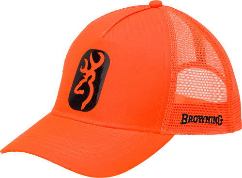 Browning Blaze Orange Centerfire Buckmark Patch Snapback Cap