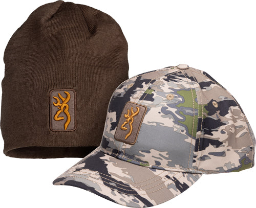 Browning Cap with Beanie Combo Set OVIX and Major Brown
