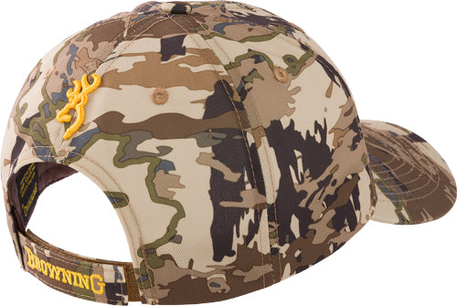Browning Buckmark Rimfire Hat Auric Camo Pattern Velcro Closure