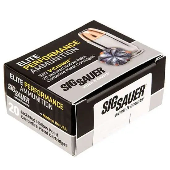 Sig Sauer ELITE PERFORMANCE V- JHP Hollow Point Personal Defense .44 Magnum 240 grain Jacketed Hollow Point ammunition