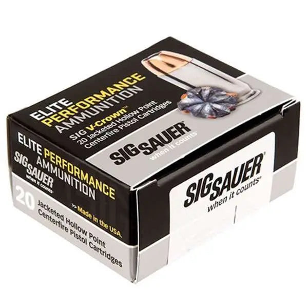 Sig Sauer ELITE PERFORMANCE JHP Hollow Point Personal Defense .45 Long Colt 230 grain Jacketed Hollow Point ammunition