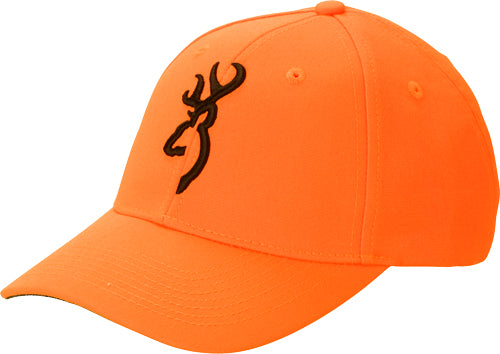 Browning Orange 6-Panel Adjustable Cap 3D Buckmark Logo