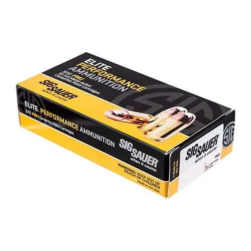 Sig Sauer ELITE PERFORMANCE BA FMJ FMJ Training,Target .357 Sig 125 grain Full Metal Jacket ammunition