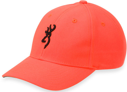 Browning Youth Safety Orange Snapback Cap with Raised Buck Mark
