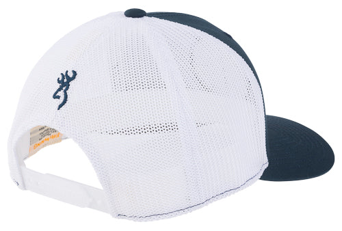 Browning Navy White Freedom 110 Mesh Snapback Circle Patch Cap
