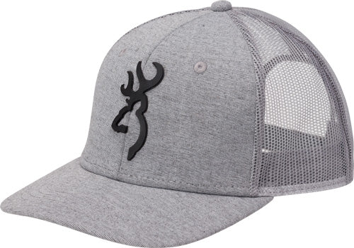 Browning Turley Cap Gray Snapback with 3D Buck Mark Logo