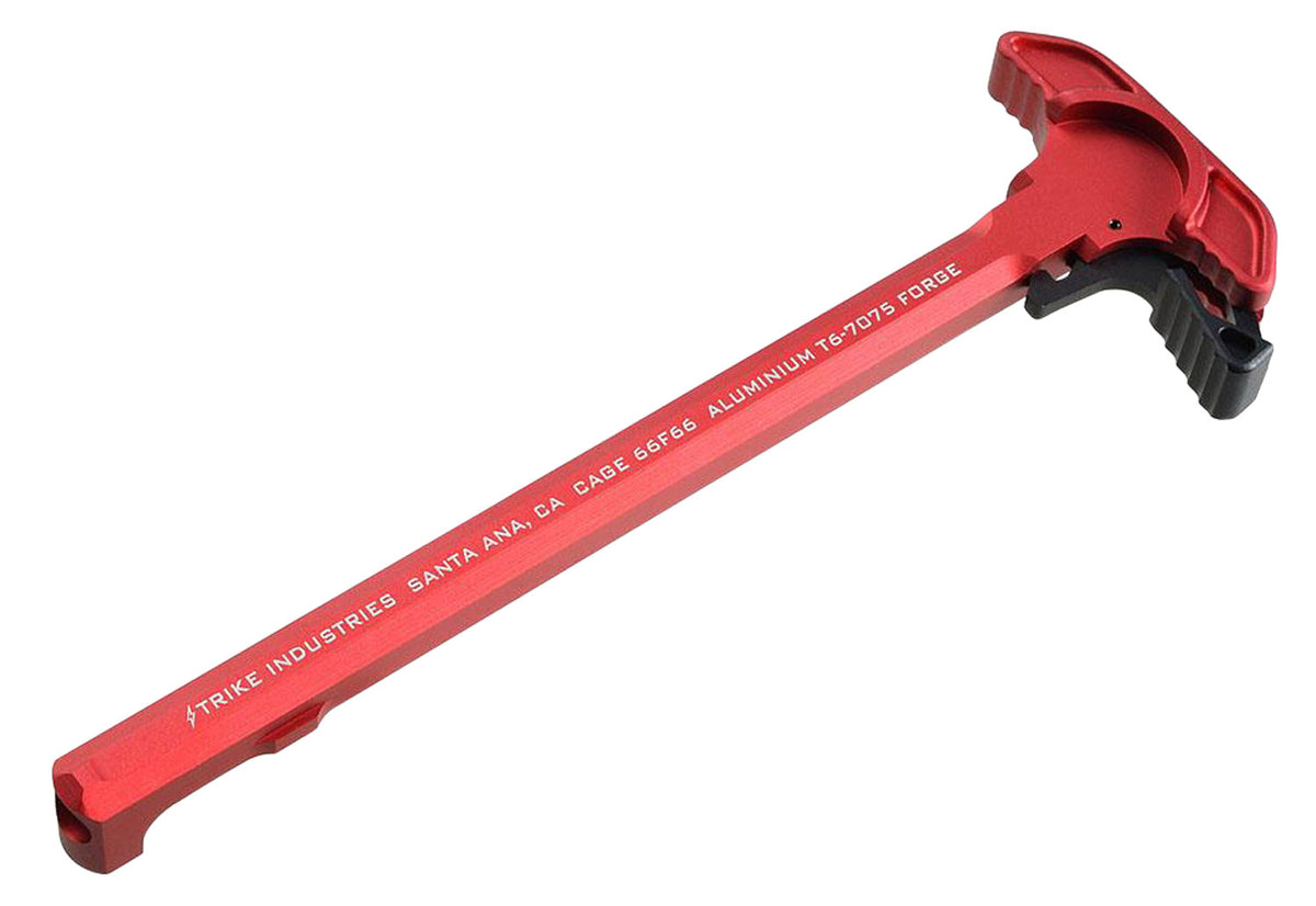 Strike ARCHELRED AR-15 Charging Handle Extended Aluminum Latch Red Anodized