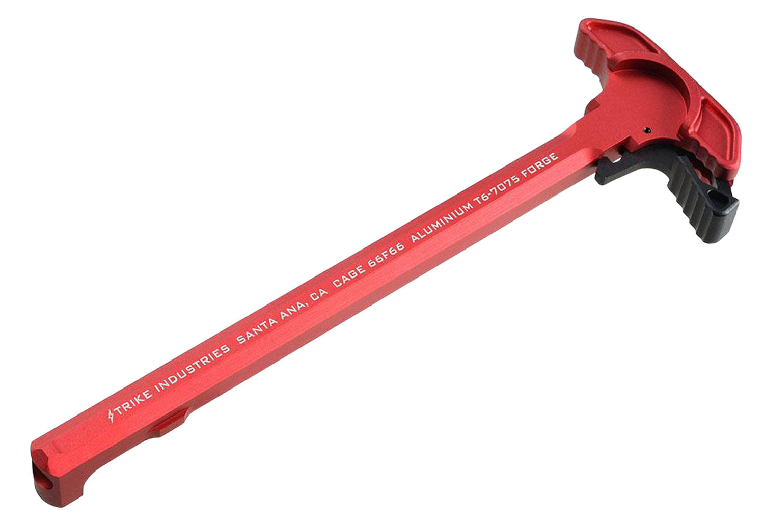 Strike ARCHELRED AR-15 Charging Handle Extended Aluminum Latch Red Anodized