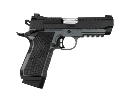 Kimber Mfg.,inc 3100018 KDS9C Rail 9mm 10+1 4.09" KimPro Gray/Black Front and Rear Serrations Stainless Steel G-10 Grip