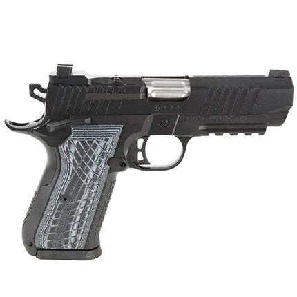 Kimber Mfg.,inc 3100017 KDS9C 9mm 10+1 4.09" KimPro Black Front and Rear Serrations Stainless Steel Slide Black Gray and Black Crosshatch Cut G-10 Grip