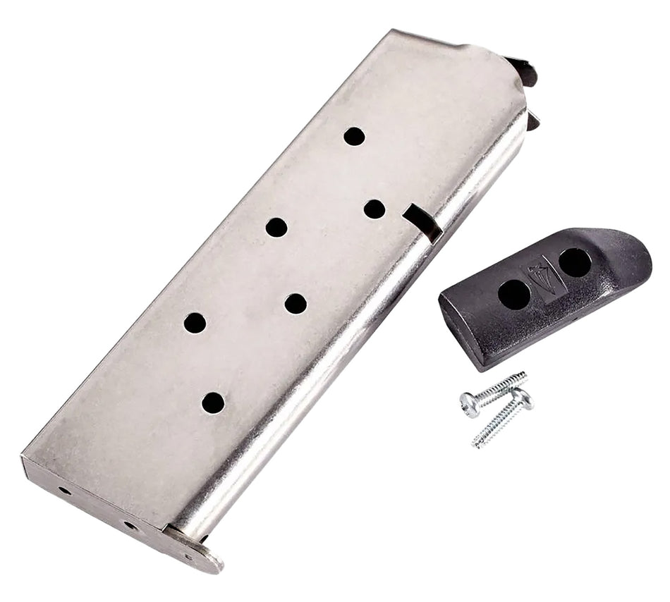 CMC Products 14141 1911 Government Classic 8-Round .45 ACP Stainless/Black Handgun Magazine