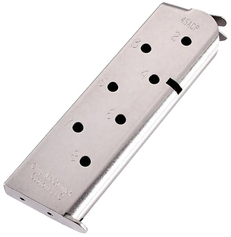 CMC Match Grade 8rd .45 ACP 1911 Government Stainless Steel Pistol Magazine