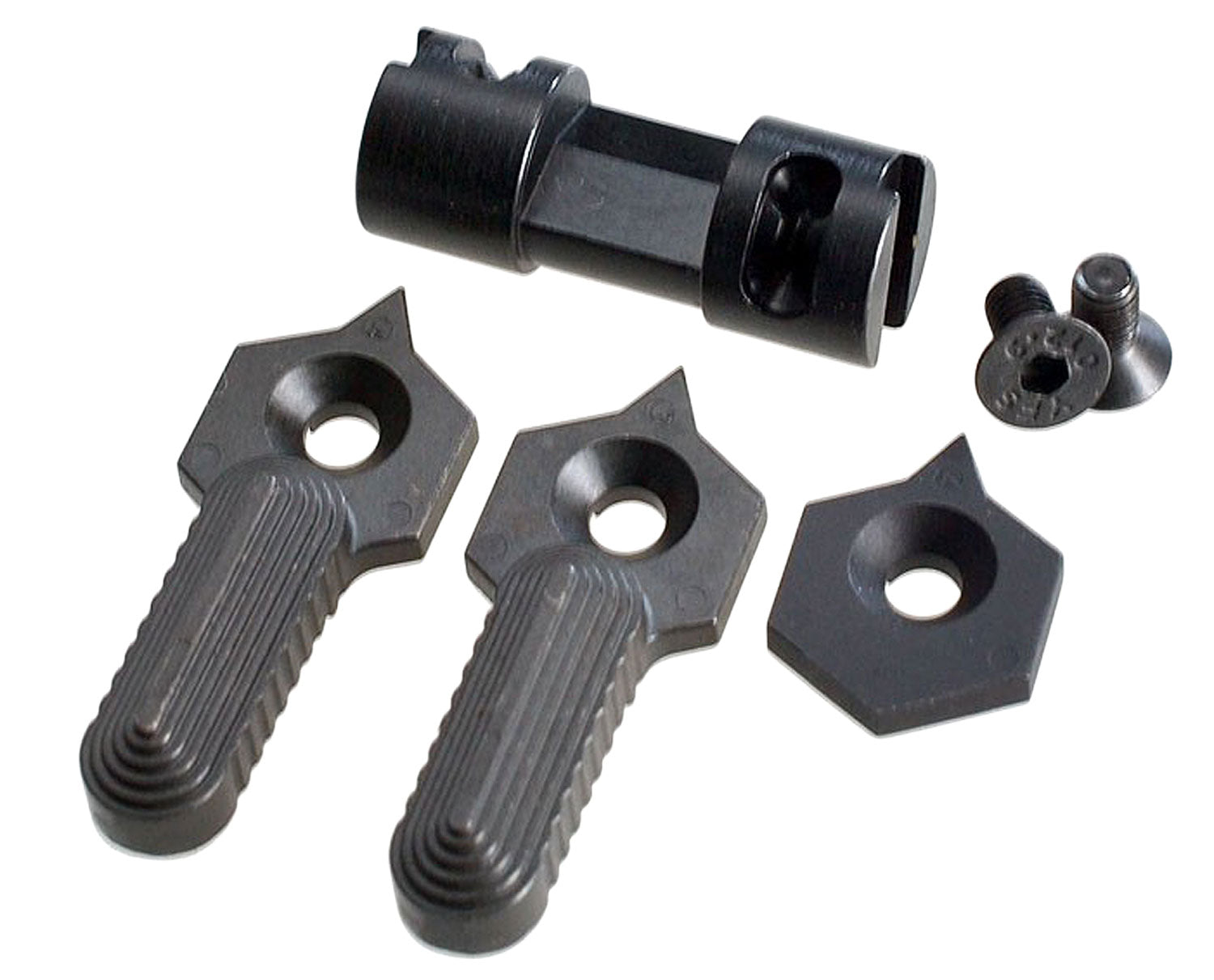 Strike ARHS6090 Hex Design Ambidextrous 60/90 Degree Safety Selector Black Steel AR-Platform