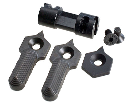 Strike ARHS6090 Hex Design Ambidextrous 60/90 Degree Safety Selector Black Steel AR-Platform