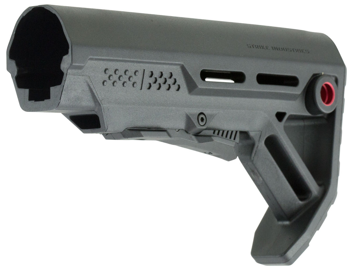Strike Industries AR-15 M16 MOD1 Mil-Spec Replacement Stock Black with Red Accent Synthetic