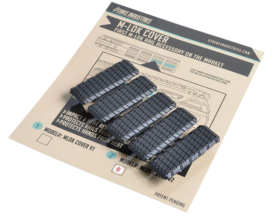 Strike Industries M-LOK Cover Version 2 Black Impact-Absorbing Polymer