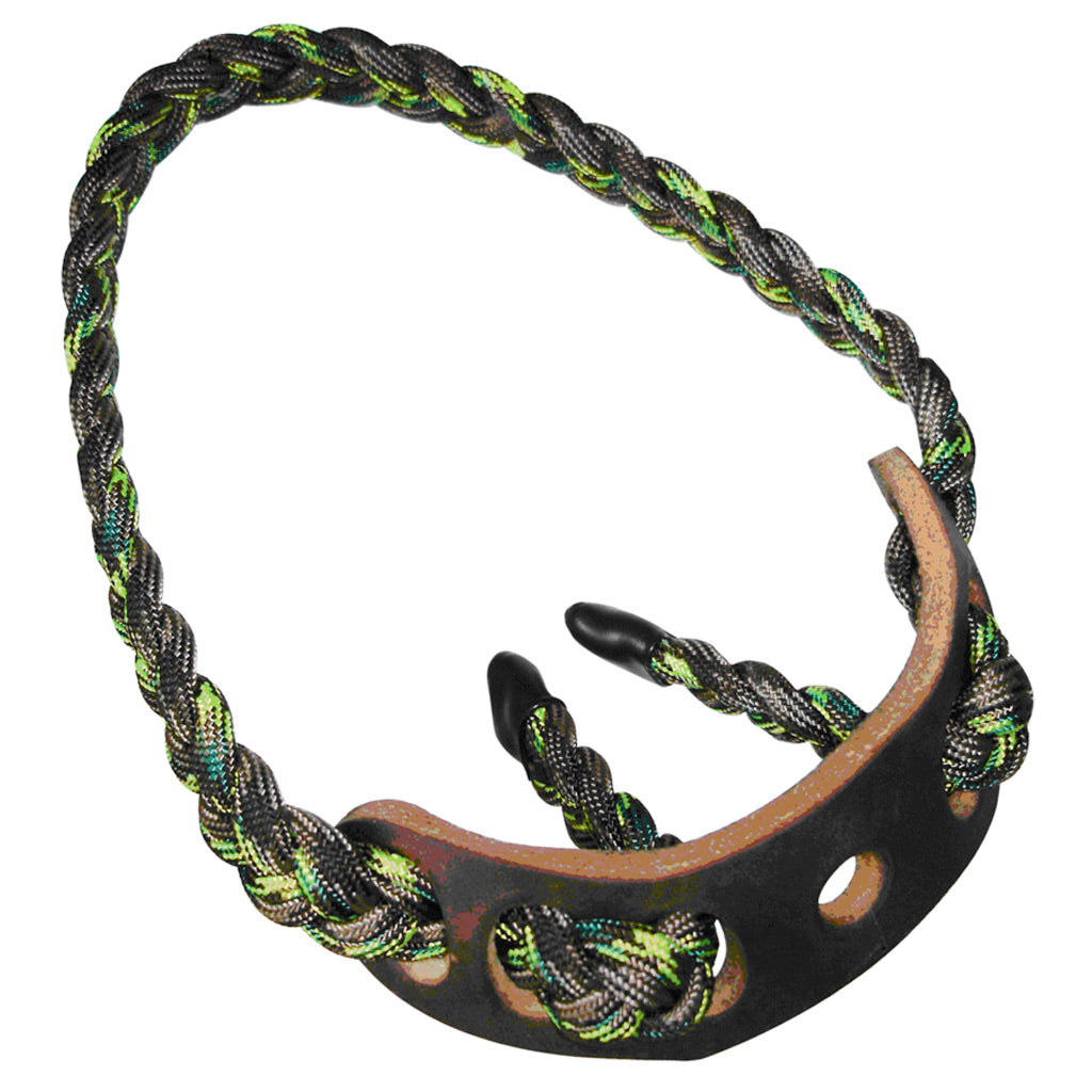 Paradox Elite Archery Bow Sling Green Camo Harness Leather