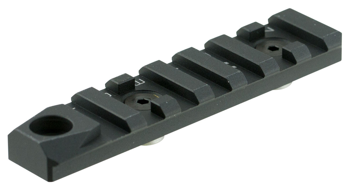 Strike Industries 7-Slot M-LOK Picatinny Rail Section with QD Swivel Slot, Black