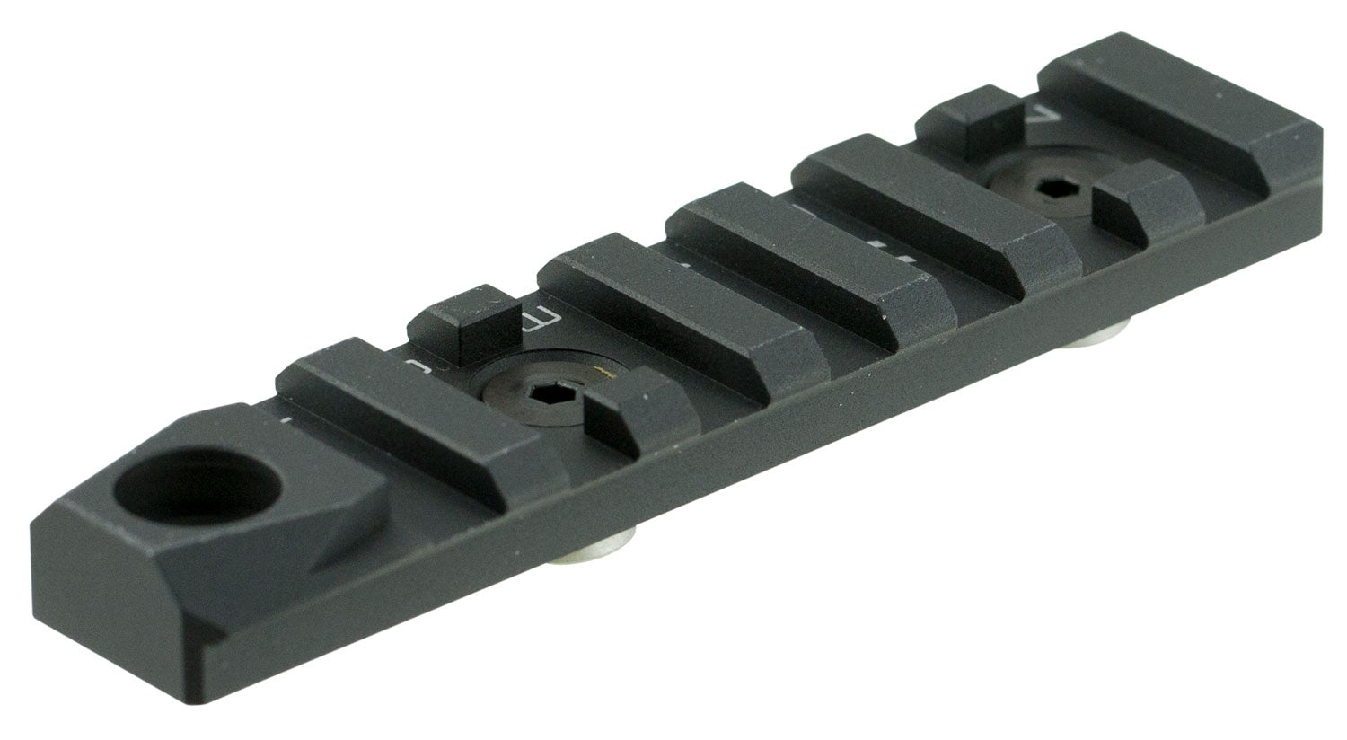 Strike Industries 7-Slot M-LOK Picatinny Rail Section with QD Swivel Slot, Black