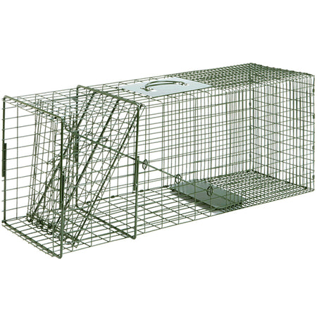 Duke Cage Trap No. 3 Green Wire Mesh Animal Trap 10x12x32